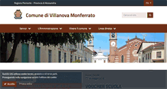 Desktop Screenshot of comune.villanovamonferrato.al.it